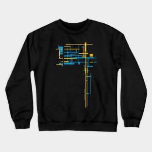 Futurism Deco Ornament - Abstract Crewneck Sweatshirt